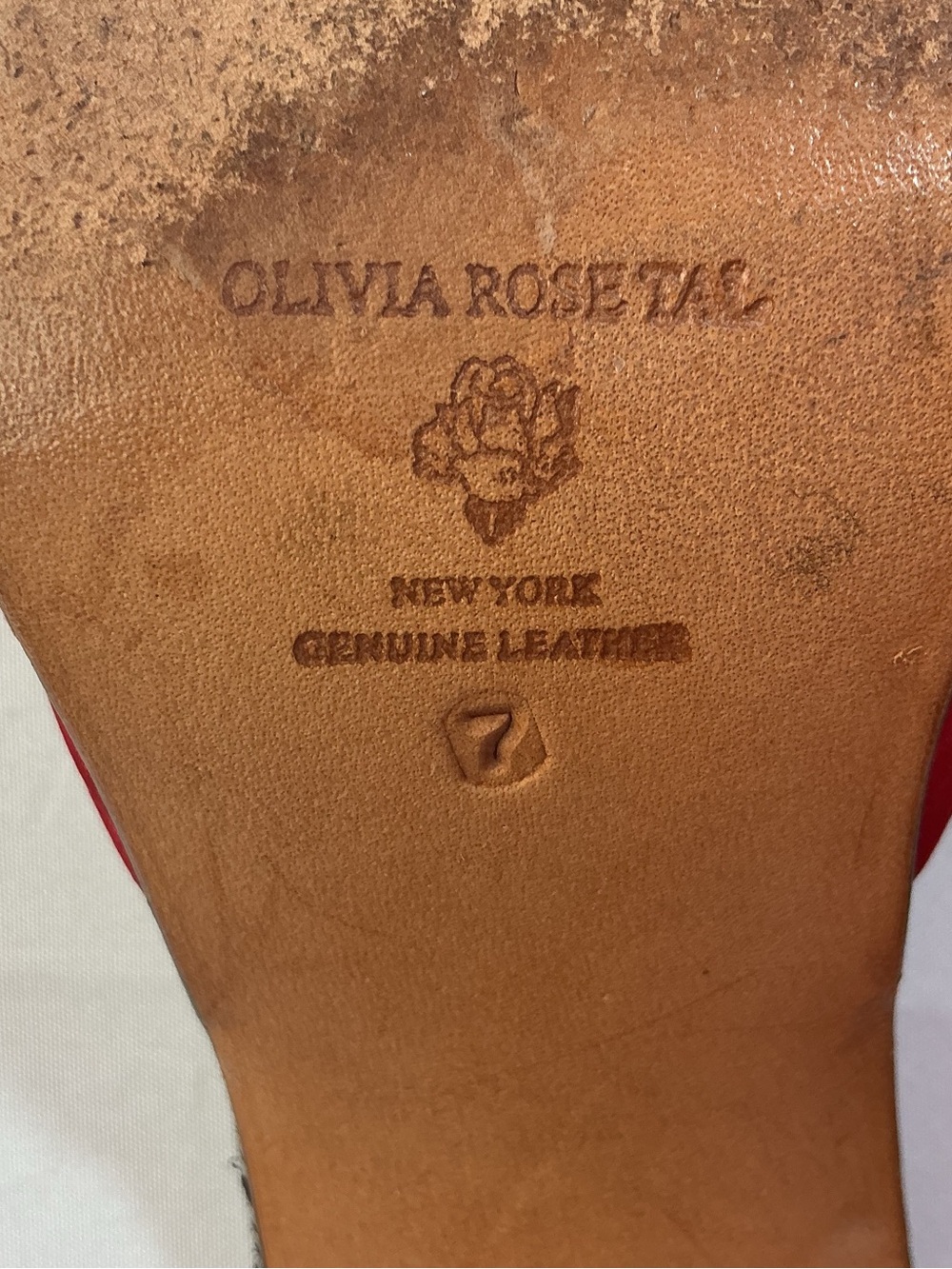 Olivia Rose Tal Red Bow Mules - Picture 6 of 9